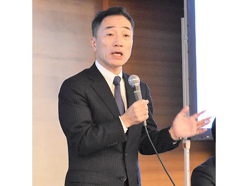 三木谷社長の講演後、説明会で野原彰人執行役員が補足した