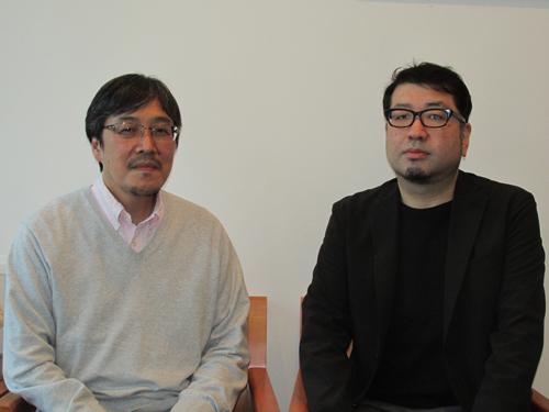 ＴＶ・ネット戦略部養生食品部門化粧品部門統括部長・関根理氏（写真右）とネット戦略部技術チーム部長・上條篤氏