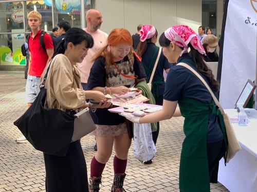 コメの食べ比べイベントも行われた