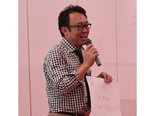 締めの挨拶をした白鳩の池上正社長