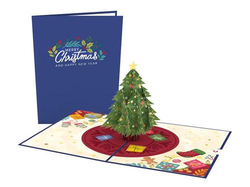 ギフティ　クリスマスデザインのグリーティングカードと、「ｇｉｆｔｅｅ　Ｂｏｘ　シリーズ」とを組み合わせたアイテム