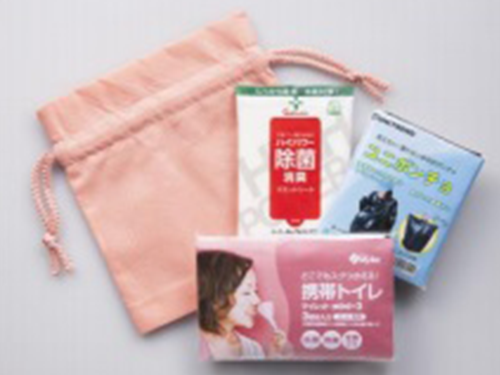 携帯用簡易トイレ「レスキューキット『もってて安心トイレ』」