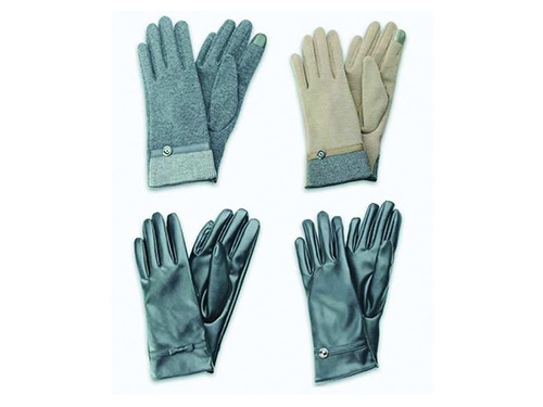 着用したままスマートフォンを操作できる手袋「ルーシーグローブ」