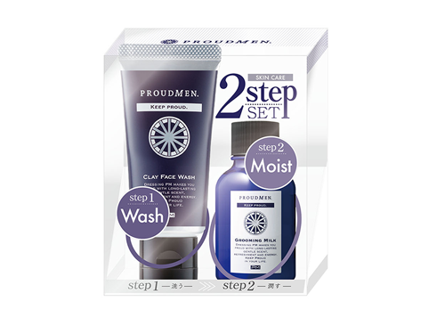 洗顔料と保湿液のセット「スキンケア２ＳＴＥＰセット」