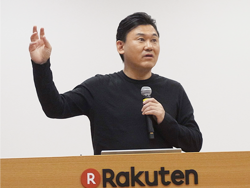 三木谷浩史社長は「楽天は会員ビジネス」と語る