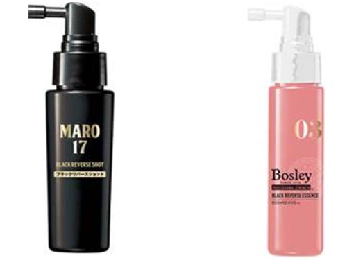 「ＭＡＲＯ１７　ブラックリバースコラーゲンショット」と「ボズレー　ブラックリバースエッセンス」