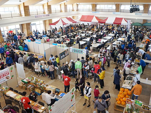 マルシェイベント「元気市」の様子