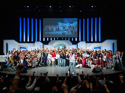 会場での集合写真