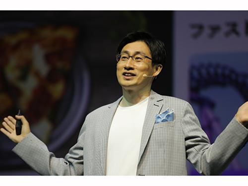慎ジュンホCWOがAI技術の強みを説明