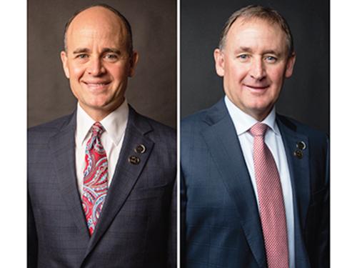 カーク・ハンセン氏（写真左）とジム氏