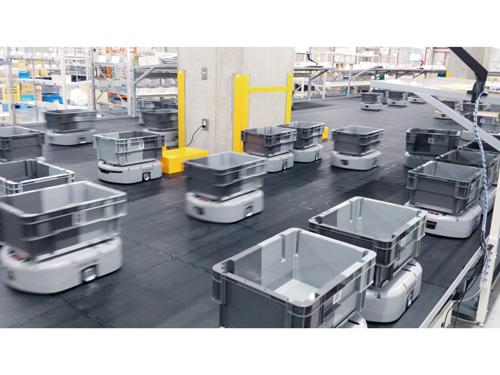 オルビスが導入した小型ＡＧＶの導入イメージ