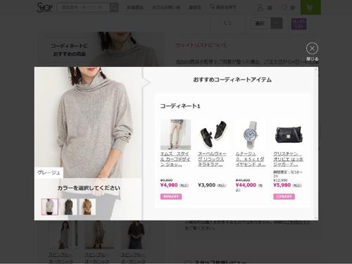 コーディネート提案のイメージ