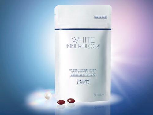 紫外線ケアの機能性表示食品「ミキモトコスメティックス　ホワイトニング　ホワイトインナーブロック」