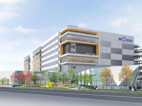 「ショップチャンネル南船橋物流センター」の完成予想図