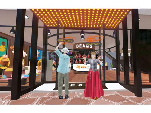 ＶＲ店舗でリアル商品の販売や接客を実施（※画像は前回出店時のもの）