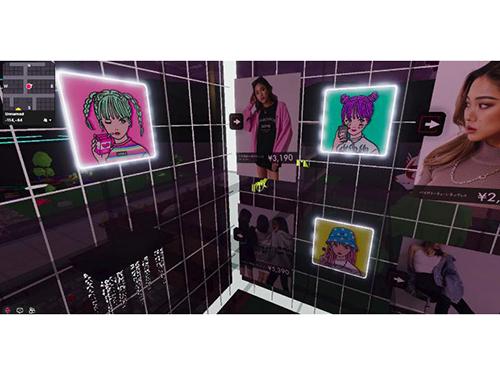 ＡＮＡＰファッショニスタなどを展示した、ＡＮＡＰ　ｍｅｔａ　ｓｔｏｒｅ店の様子