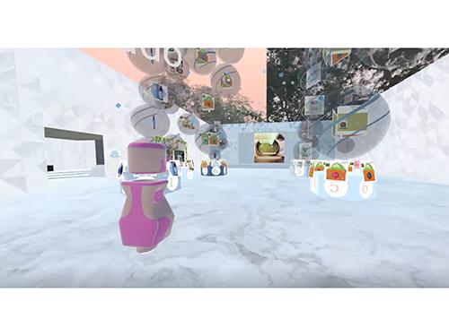 アバターでVR店舗内を散策できる