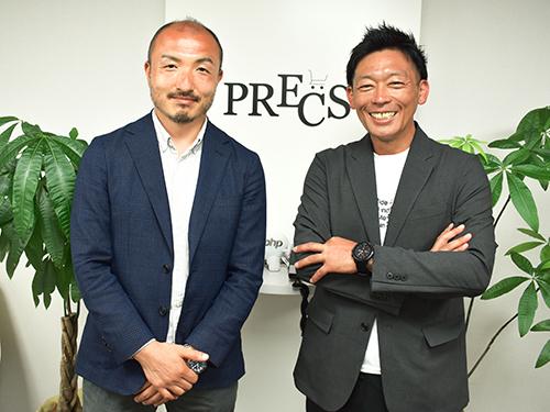 吉原庄三郎取締役（写真左）、ＡＳＰ事業部・岸田隆統括マネージャー