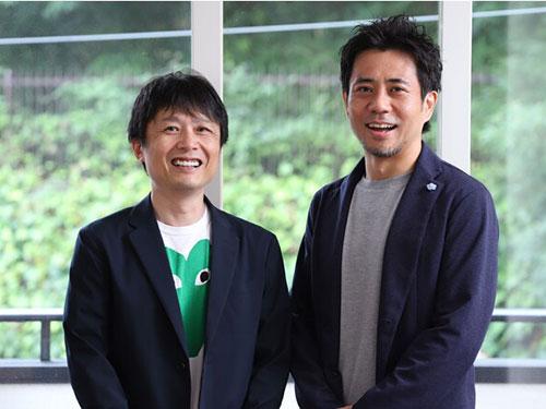 ムーンエックスの長谷川晋ＣＥＯ（写真右）とケラッタの創業者兼相談役の田中文彦氏