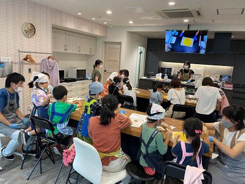 親子向け料理教室の様子