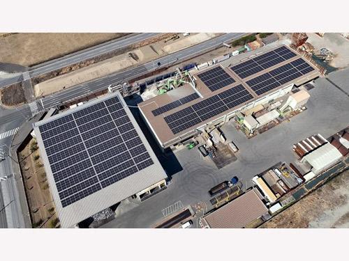 太陽光発電を設置した東港金属・千葉工場