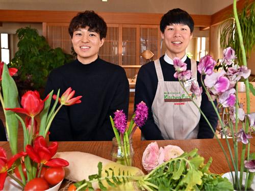 日比谷花壇企画営業推進部・加藤道成氏（左）、カゴメマーケティング本部・江坂駿氏