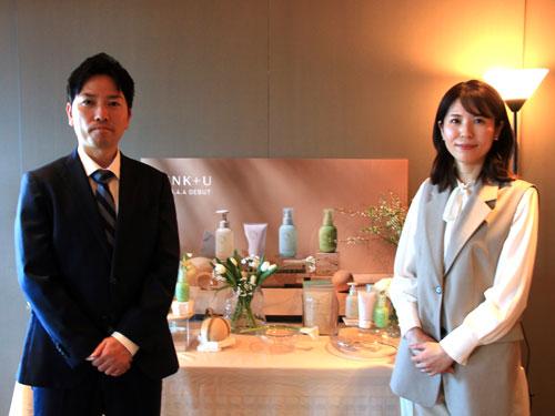 ＬＩＮＫの松田和志社長（写真左）と中島茉純プロダクトマネージャー