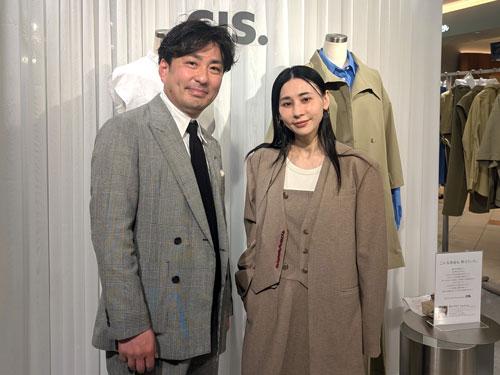 「ＣＩＳ．」ブランドディレクター　黒石奈央子氏（写真右）、マーケティング部　副部長・今井康友氏