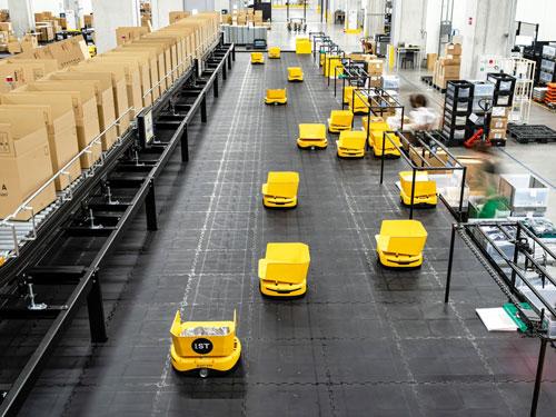 自動で仕分けする様子