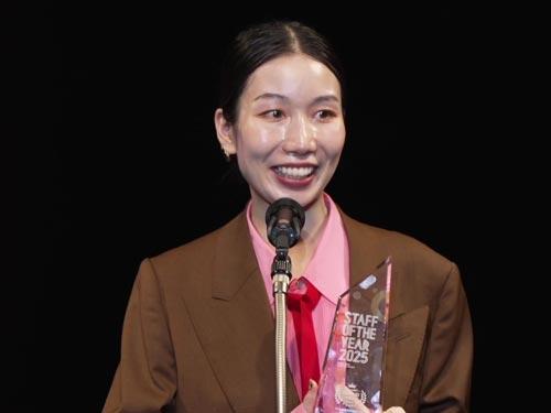 アパレル部門グランプリを受賞した「トゥモローランド　丸の内店」のNitoさん