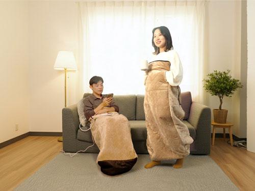 「ヒーター内蔵おひとりさま用着るこたつ　〈ダニ対策モード付きこたんぽ〉」