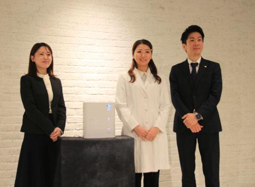 「トリムイオンリファインホワイト」のメディア向け商品体験会の様子