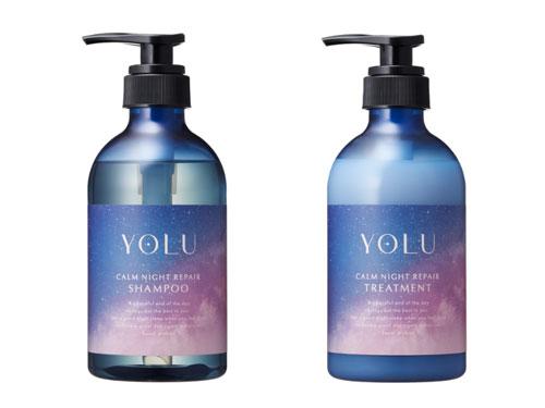 「YOLU」ブランドのシャンプー（写真左）とトリートメント