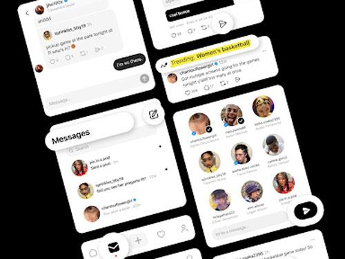 米メタのＳＮＳ「Ｔｈｒｅａｄｓ」のスクリーン