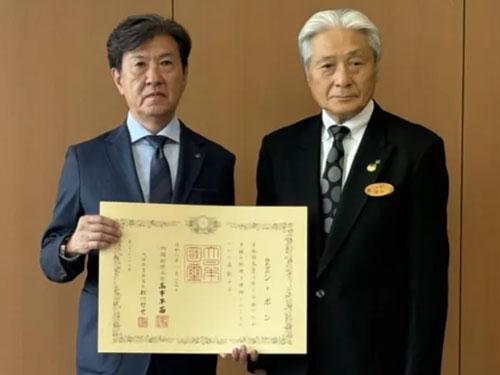 伝達式の様子