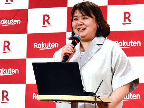 執行役員　市場編成部ジェネラルマネージャー・高間真里氏が消費者向けのAI施策を紹介