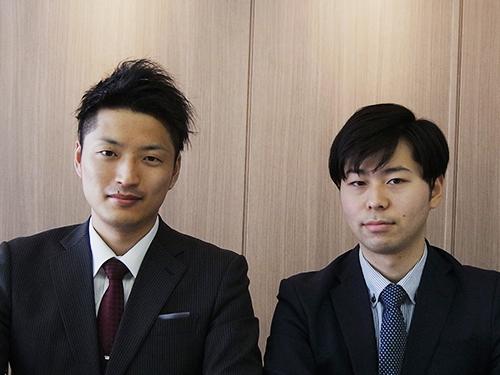 神村俊吾マネージャー（写真右）と松本怜士マネージャー