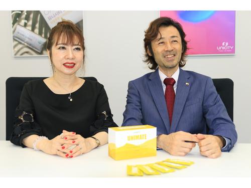 「ダブルダイアモンド」を獲得した平山展子氏・森本浩之夫妻