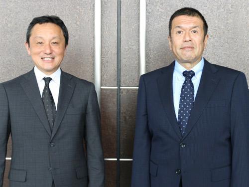白寿生科学研究所・原浩之社長（写真左）と伊藤超短波・倉橋司社長