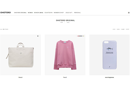 OHTOROのＥＣサイト