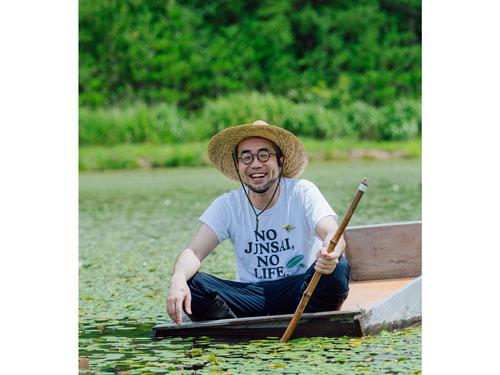 「じゅんさい次郎」こと、製造加工兼ＥＣ担当の近藤大樹氏