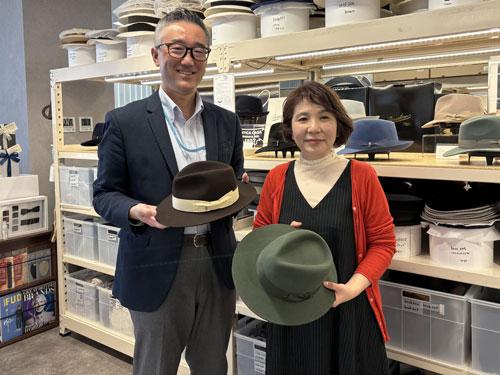 （写真左から）ＥＣ担当・中村伸一氏、広報・芝下美和氏