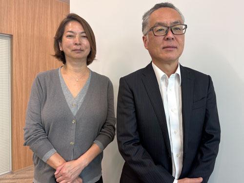 西尾直紀代表取締役副社長（写真右）と上席執行役員クラウドサービス推進本部副本部長兼クラウドサービス推進本部第２営業部部長の鷲津郁子氏